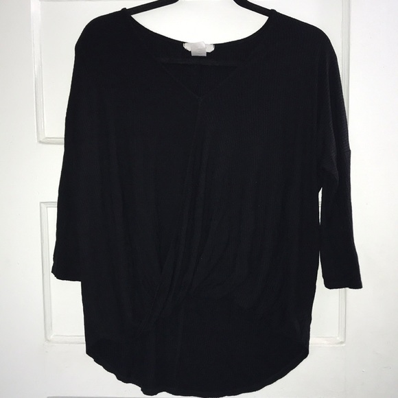 Long sleeve wrap top - Picture 2 of 3